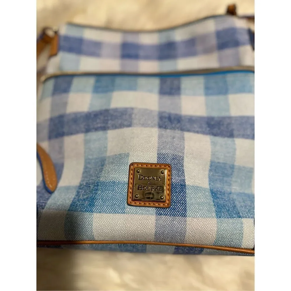 Dooney & Bourke Quadretto check ginger crossbody